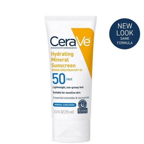 CeraVe Hydrating Mineral Sunscreen SPF 50 / الواقي الفيزيائي من سيرافي
