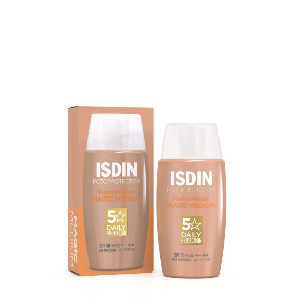 ISDIN WATER FUSION TINTED SPF50/ واقي شمس ملون من اسدين