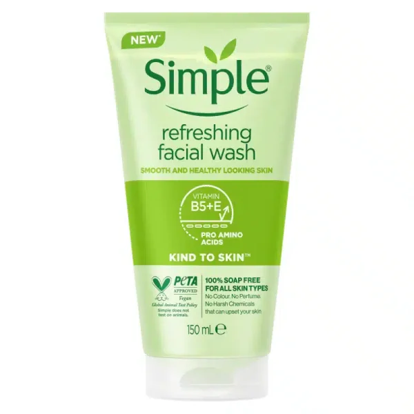 simple refreshing facial wash 150ml/سمبل
