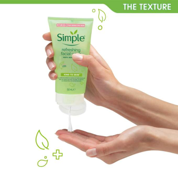 simple refreshing facial wash 150ml/سمبل - الصورة 3