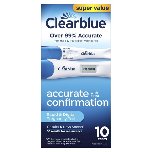 clear blue \ جهاز اختبار التبوييض