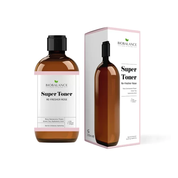 بايوبالانص | biobalance Re-Fresher Rose Super Toner Moisturizing and Fortifying for All Skin Types - 250ml | تونر مرطب و مقوي للبشرة - 250 مل بايو بلانس