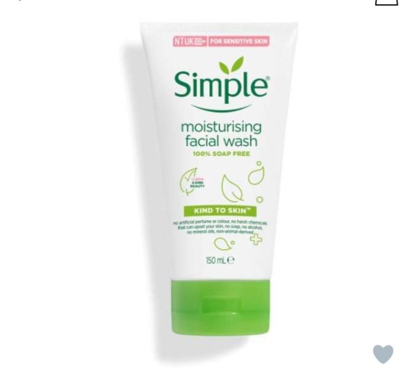 Simple moisturising facial wash / سمبل