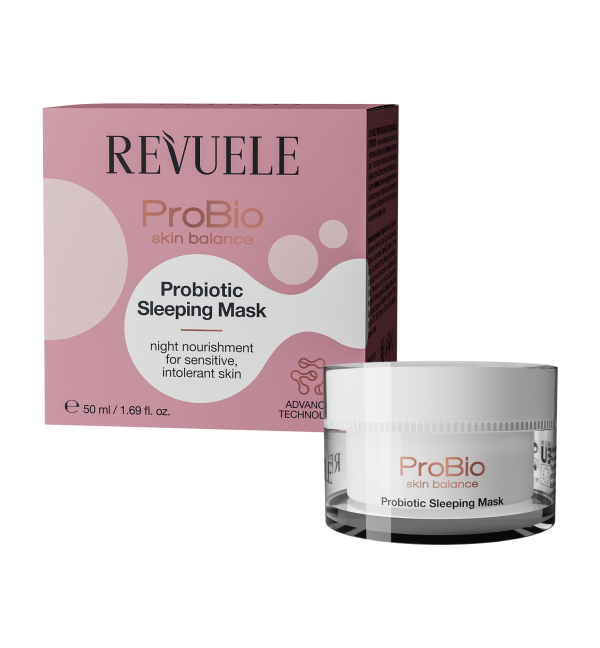 "REVUELE PROBIO SLEEPING FACE MASK 50 ML قناع مرطب بشكل مكثف ليلي للبشرة الحساسة"