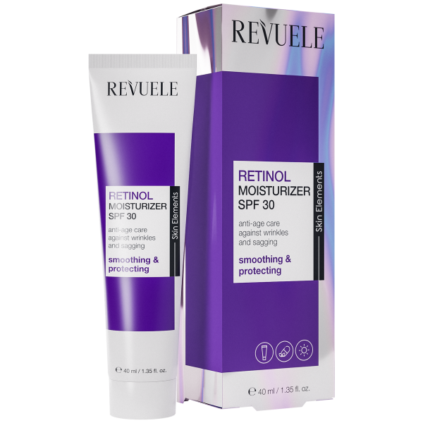 "REVUELE RETINOL MOISTURIZER SPF 30  , 40MLكريم مرطب الريتنول مع واقي شمس
