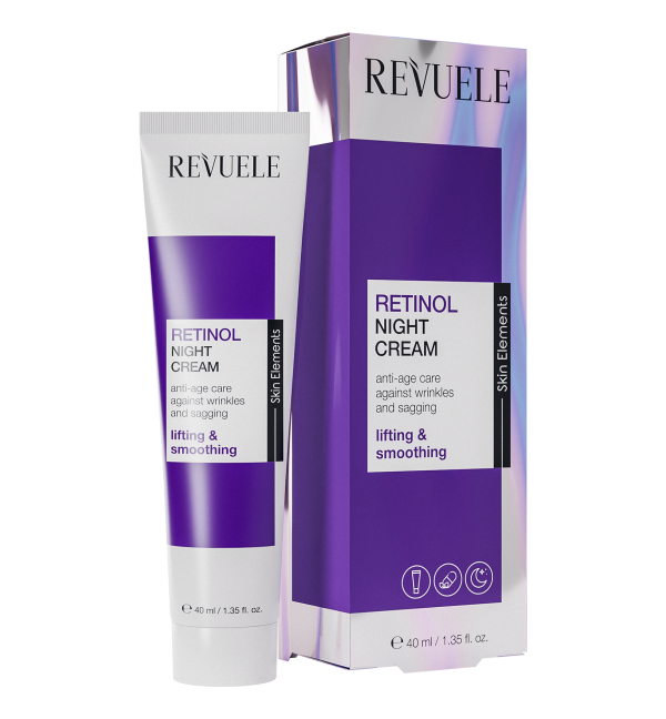 "REVUELE RETINOL NIGHT CREAM, 40 ml  كريم مرطب الريتنول  ليلي مضاد للتجاعيد"