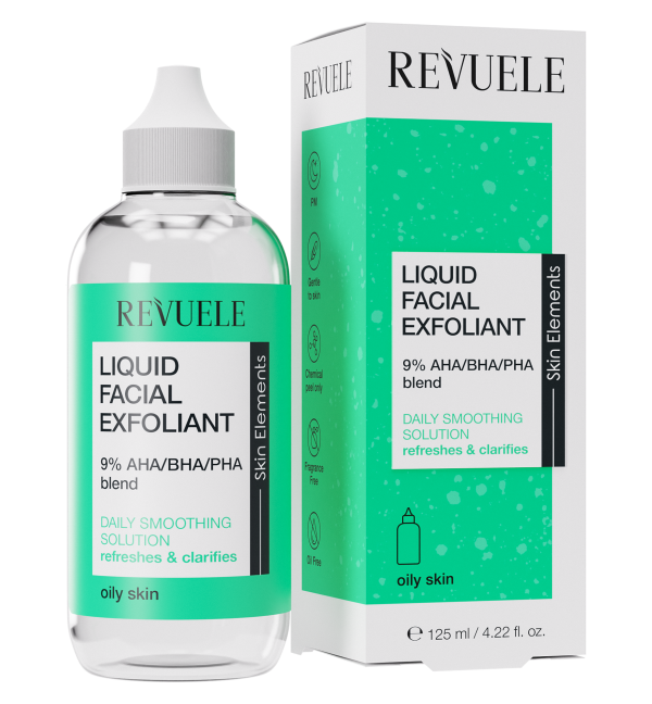 محلول تنعيم يومي لطيف من ريفولي /REVUELE LIQUID FACIAL EFOLIANT