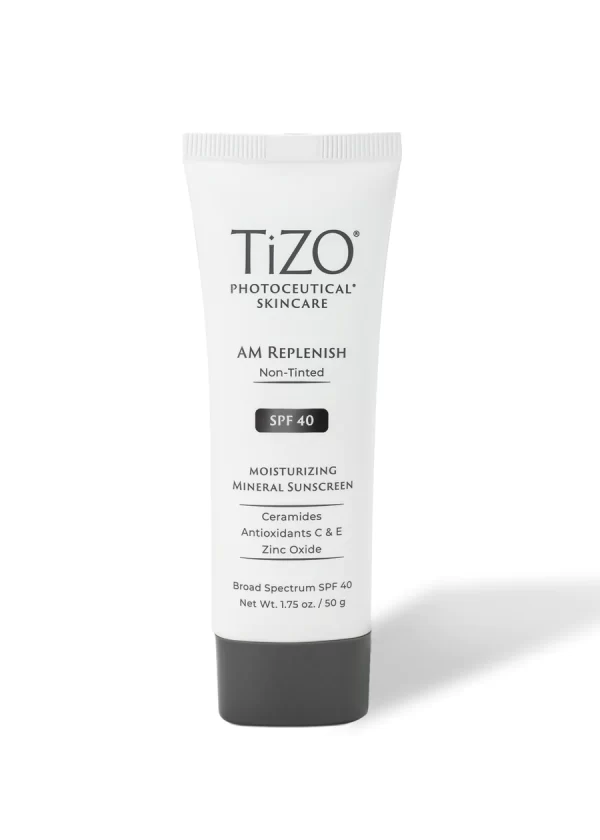 واقي حماية من الشمس غير ملون من تايزو/TiZO AM REPLENISH Non-Tinted SPF 40