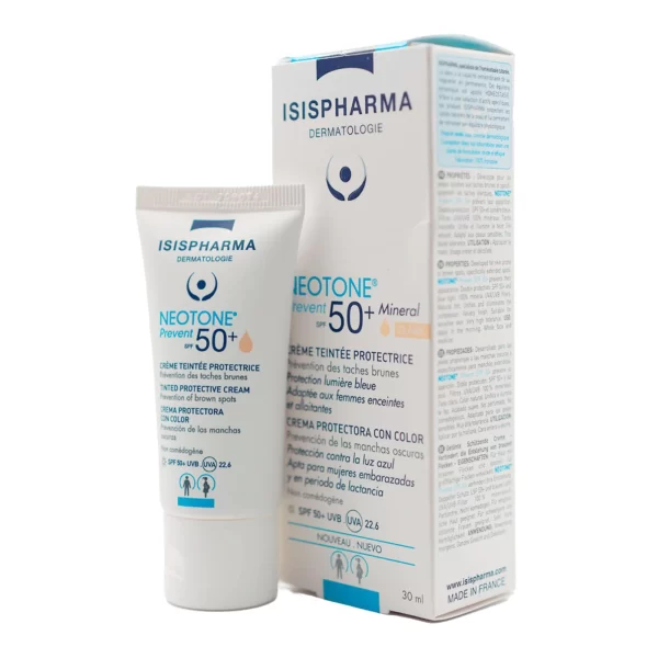 كريم الحماية من الشمس من اسيس فارما/Isis pharma NEOTONE Prevent 50+ Mineral Claire