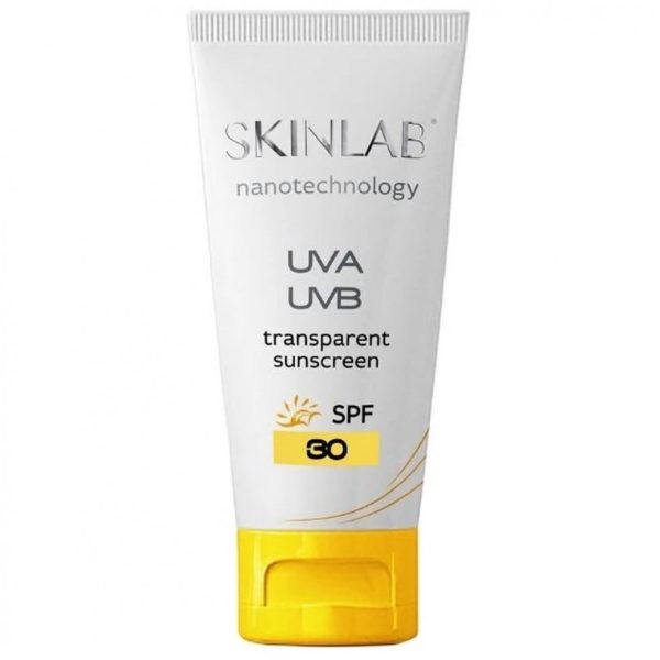سكين لاب   واقي شمس مطور بتفنية النانو 50 مل SKINLAB NANOTECHNOLOGY UVA UVB TRANSPARENT SUNSCREEN
