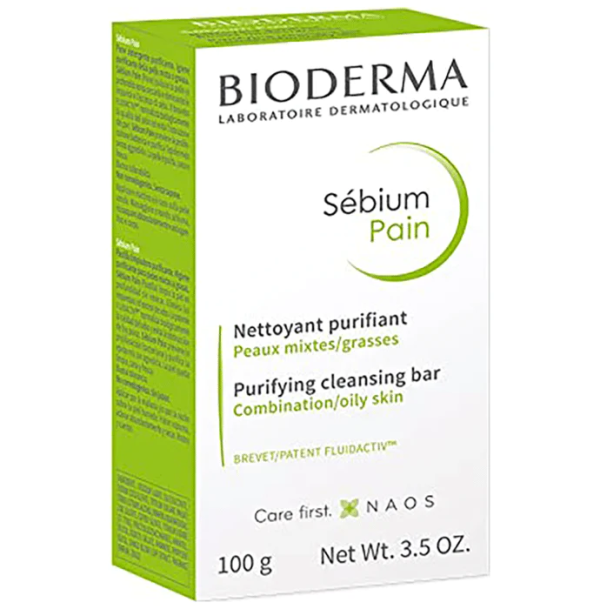 bioderma nettoyant purifiant cleansing bar/بايوديرما صابون للبشره الدهنيه