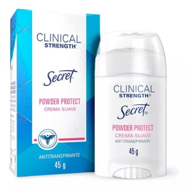 clinical strength +/secret powder protect crema suave 45g / سيكرت ديودرنت