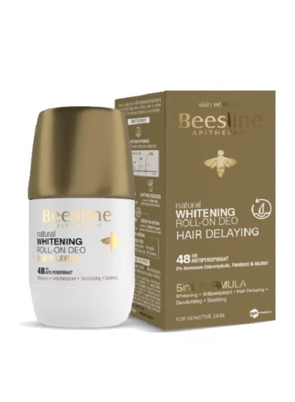 beesline  whitening hair delaying roll_on deodorant/ بيزلين مزيل التعرق