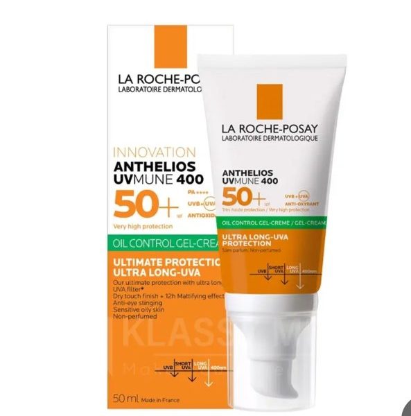 La Roche  posay anthelios spf 50 oil control gel  cream  50 ml