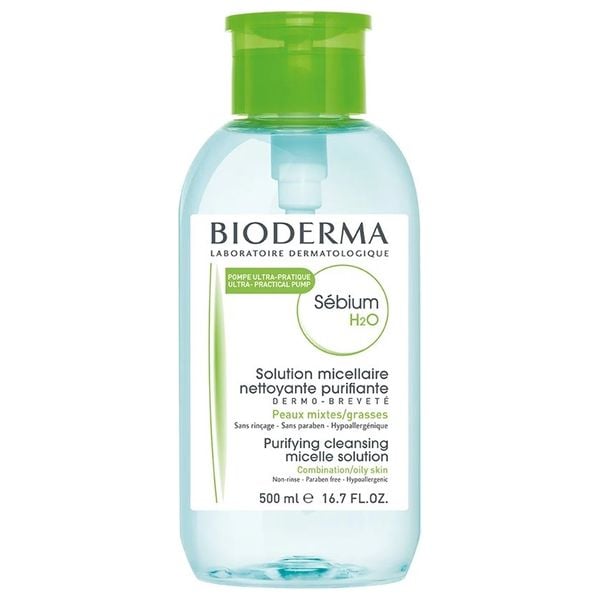 bioderma sebium h2o micellar water 500ml/ بايوديرما