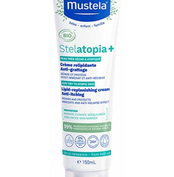 كريم مرطب لبشرة الاطفال الجافة 150 مل من موستيلا Mustela Stelatopia Lipid Replenishing Cream