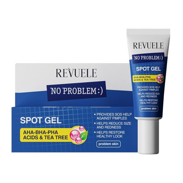 Revuele - No Problem Spot Gel - AHA-BHA-PHA Acid & Tea Tree - 25 ml/ريفولي