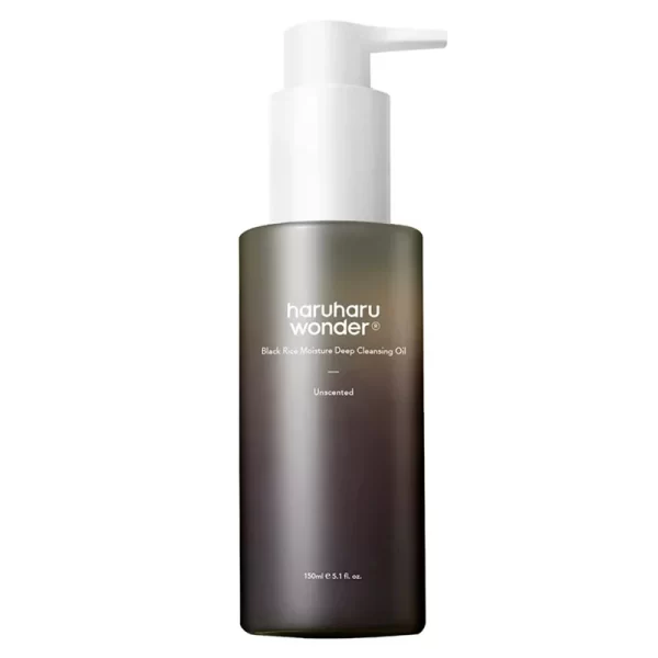 haruharu wander black Rice moisturiser deep cleansing Oli  / 150mlغسول زيت الارز الاسود للوجه