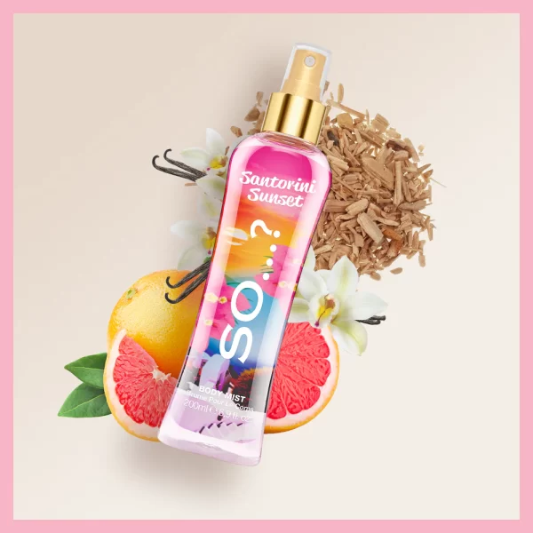 ⁦SO...? Santorini Sunset Body Mist 200ml/سبلاش للجسم من سو⁩ - الصورة ⁦2⁩