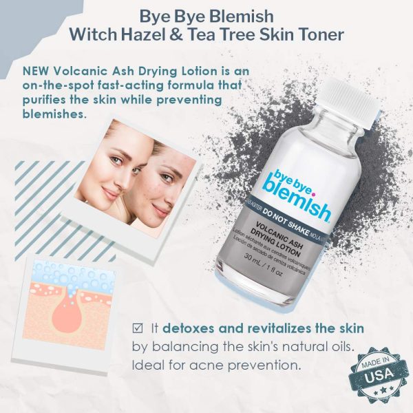 ⁦Bye bye blemish drying lotion volcanic ASH/ لوشن تجفيف الرماد البركاني من باب باي بليمش⁩ - الصورة ⁦2⁩