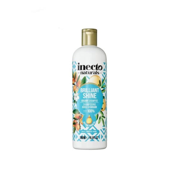 Inecto brilliant shine argan shampoo 500ml/ شامبو الشعر بخلاصة زيت الارغان