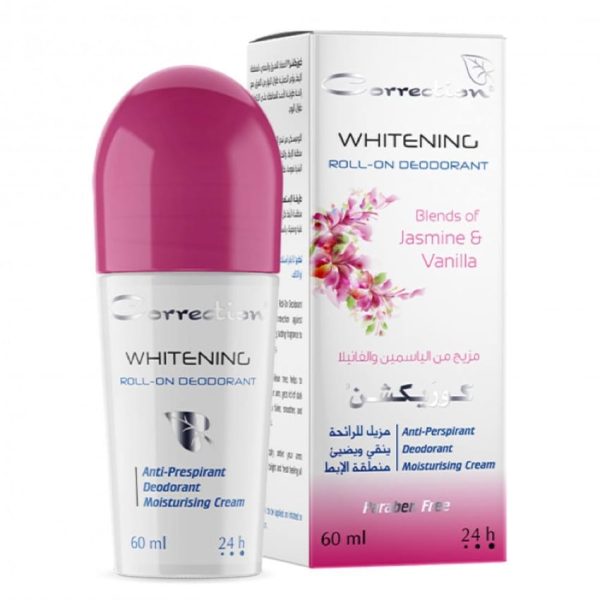 مزيل تعرق 60 مل من كوريكشن  Correction Whitening Roll-On Deodorant Jasmine & vanilla