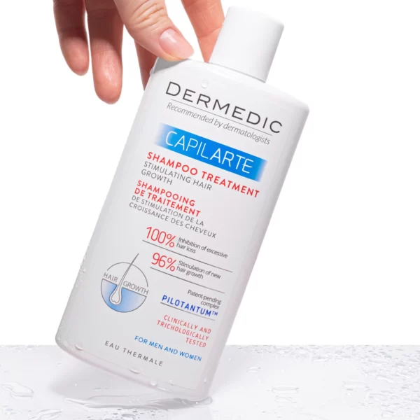 ⁦شامبو محفز لنمو الشعر من ديرماديك / DERMEDIC CAPILARTE HAIR GROWTH STIMULATION TREATMENT SHAMPOO, 300 ML⁩ - الصورة ⁦2⁩