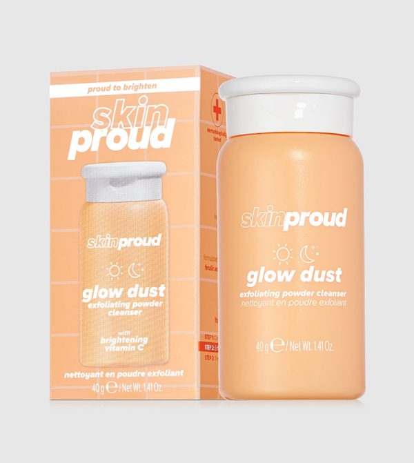 Skin proud glow dust cleanser 40g/ غسول ومقشر بودرة