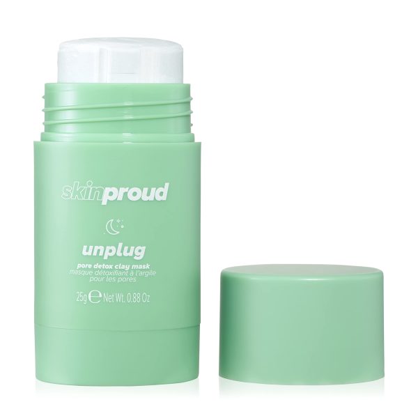 Skin proud unplug pore detox clay stick mask 35g/ قناع الطين الابيض