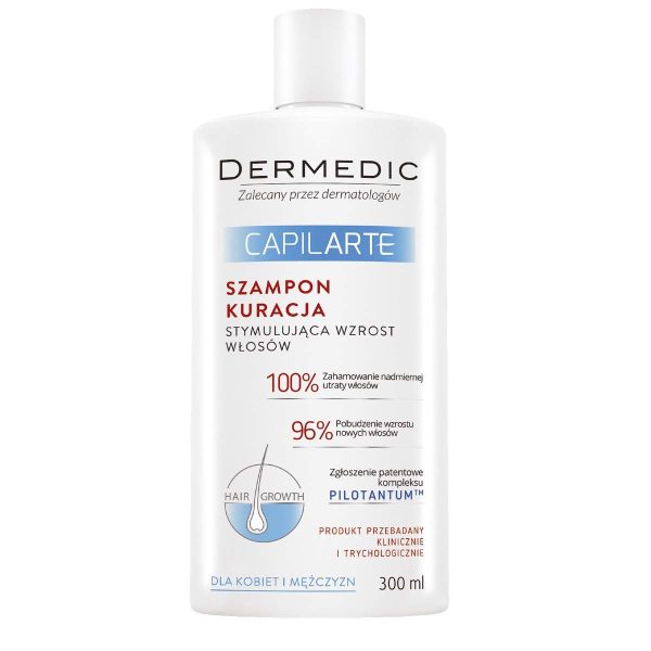 شامبو محفز لنمو الشعر من ديرماديك / DERMEDIC CAPILARTE HAIR GROWTH STIMULATION TREATMENT SHAMPOO, 300 ML