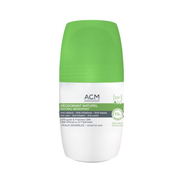 Acm natural deodorant roll 24h 50 ml / مانع التعرق من اي سي ام