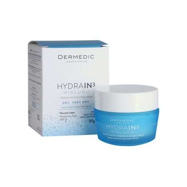 مرطب البشره الجافه مع حمايه من الشمس من ديرماديك/ DERMEDIC HYDRAIN DEEP MOISTURISING CREAM, 50 M