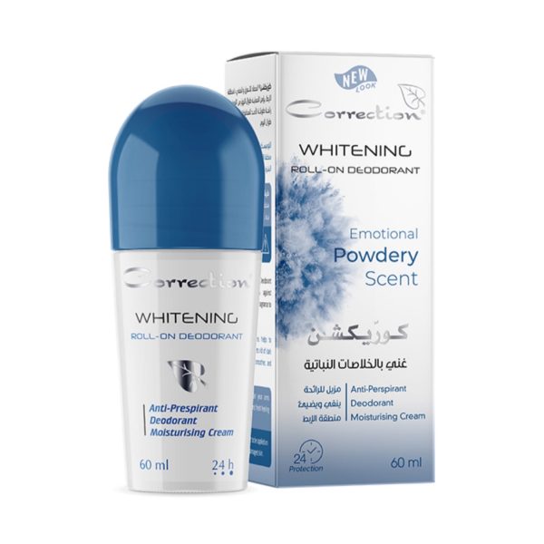 مزيل تعرق 60 مل من كوريكشن  Correction Whitening Roll-On Deodorant powdery scent