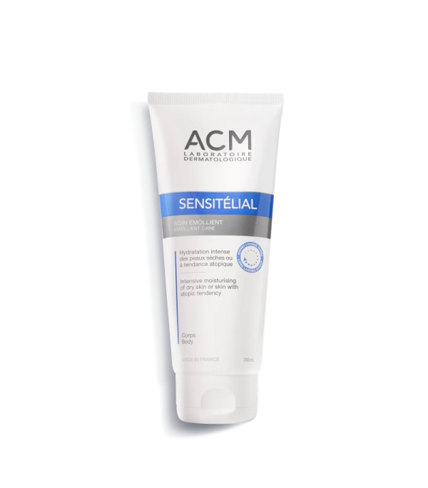 ACM SENSITÉLIAL EMOLLIENT CARE 200 ML/ مرطب الجسم المركز للبشره الجافه و الاكزيما من اي سي ام