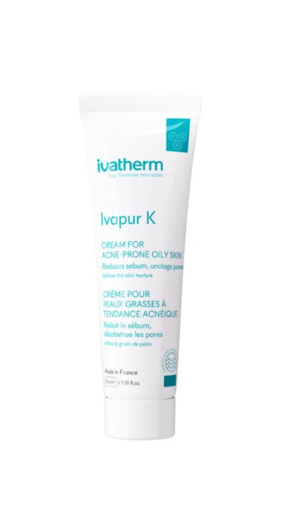 IVATHERM IVAPUR K CREAM FOR OILY SKIN - 30ML | ايفاثيرم كريم مرطب للبشرة الدهنية - 30 مل