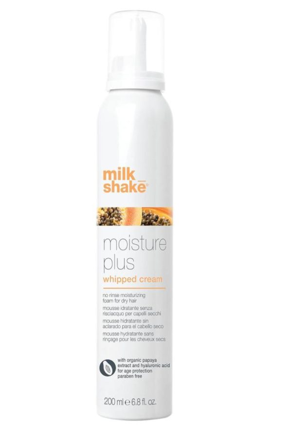 milk_shake Moisture Plus Whipped Cream - 200ml رغوه مرطبه للشعر الجاف من ميلك شيك