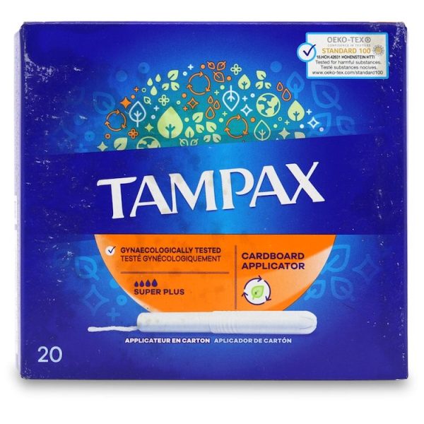 Tampax Cardboard Super Plus /حفاضات تامباكس