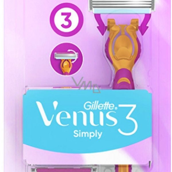 Gillette Venus Simply 3 Disposables Razors / شفرات جيليت للاستعمال الواحد