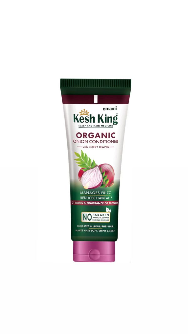 KESH KING ORGANIC ONION CONDITIONER WITH CURRY LEAVES - 200ML | كيش كينج بلسم عضوي لجميع أنواع الشعر - 200 مل