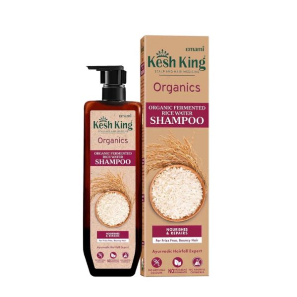 KESH KING ORGANICS FERMENTED RICE WATER SHAMPOO - 300ML | كيش كينغ شامبو عضوي بماء الارز - 300 مل