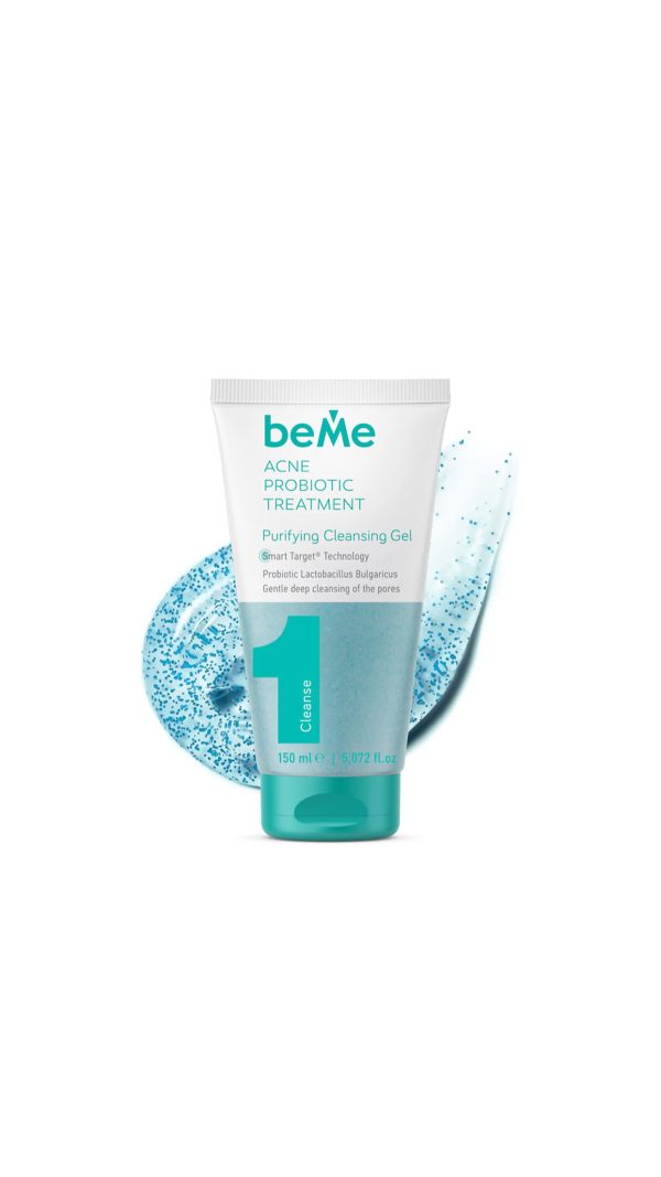 ‏BEME ACNE PROBIOTIC TREATMENT STEP 1 CLEANSING GEL / بيمي غسول البشرة الدهنية ١٥٠مل