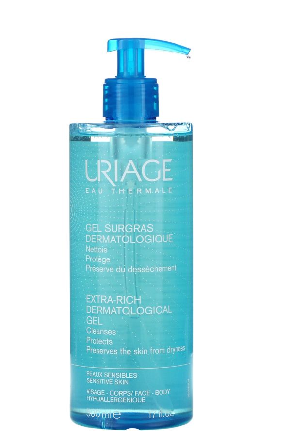 URIAGE EXTRA-RICH DERMATOLOGICAL GEL - 500ML | يورياج غسول جل للتنظيف الجلدي - 500 مل