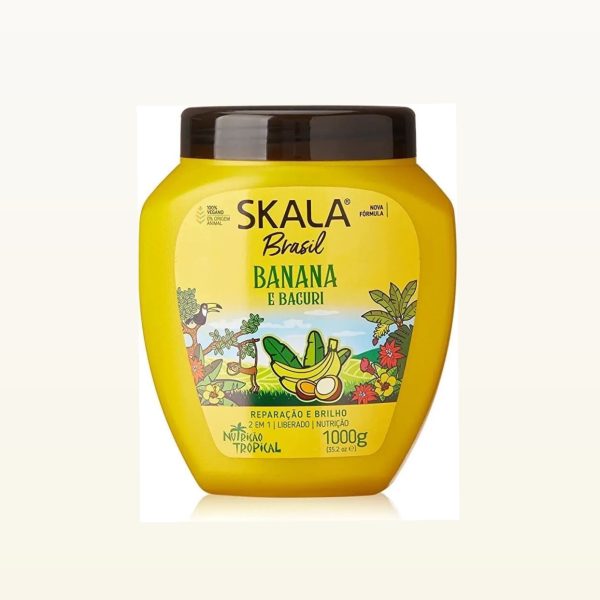 SKALA BRASIL CREAM BANANA AND BACURI   1000G | سكالا كريم للشعر المجعد بالموز والباكوري   1000 غرام