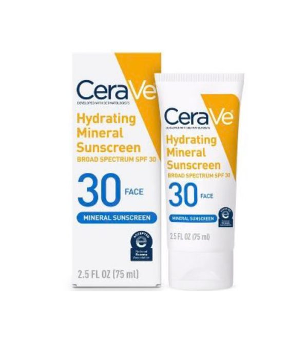 CERAVE HYDRATING MINERAL FACE SUNSCREEN LOTION SPF 30 - 75ML | سيرافي مرطب لوشن و واقي شمسي بعامل حماية 30 - 75 مل