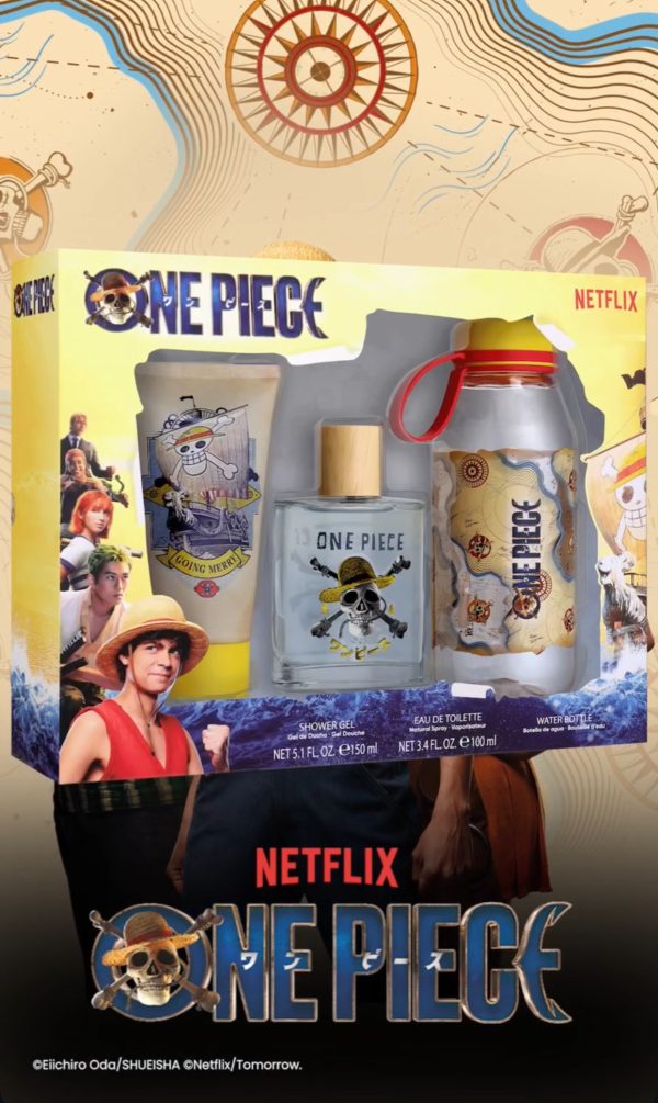 One Piece Gift Set Eau de Toilette 100 ml , Shower gel & water bottel سيت هديه ون بيس