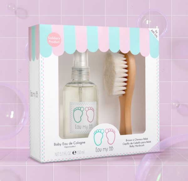 Eau de Cologne 150 ml & baby hairbrush Gift Set سيت هديه بيبي