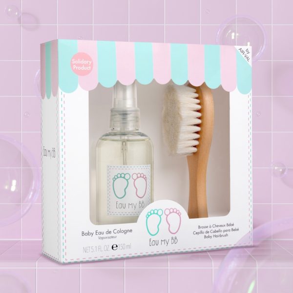 Eau de Cologne 150 ml & baby hairbrush Gift Set سيت هديه بيبي