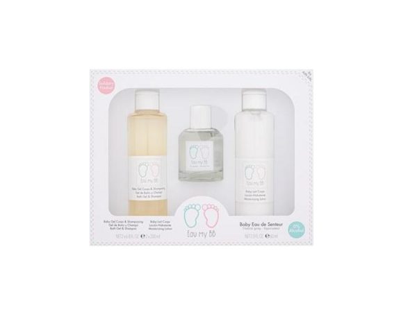 Gift set with EDS, Bath Gel & Shampoo and Moisturizing Lotion سيت هديه بيبي