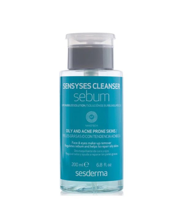 SESDERMA SENSYSES CLEANSER SEBUM OILY SKIN - 200ML | سيسديرما منظف مائي ومزيل مكياج للبشرة الدهنية - 200 مل