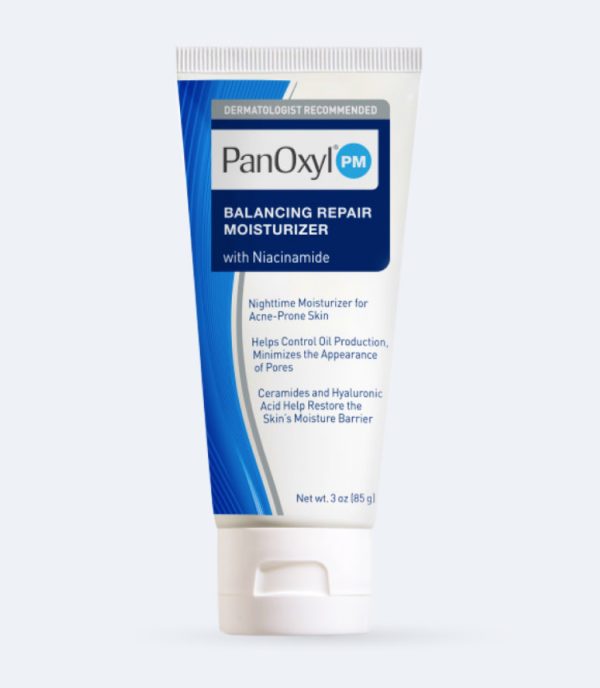 PanOxyl PM Balancing Repair Moisturizer PM,85g بانوكسيل مرطب ليلي بالنياسنمايد للبشرة الدهنية و المعرضة للحبوب